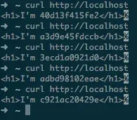 Different container id evert request Different container id every request