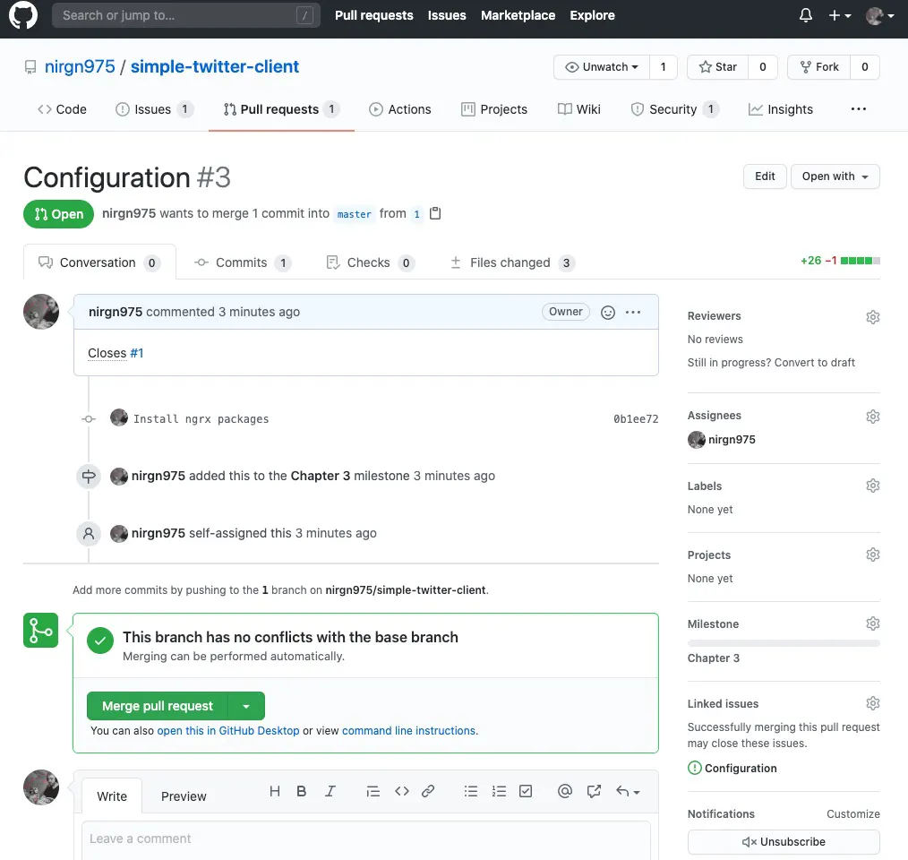 First Pull Request Opened