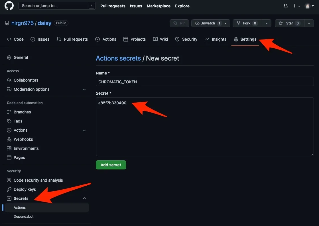 GitHub Secrets GitHub Secrets